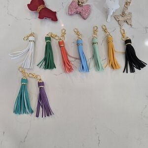 Colorful Tassel Keychain Set $5 EACH